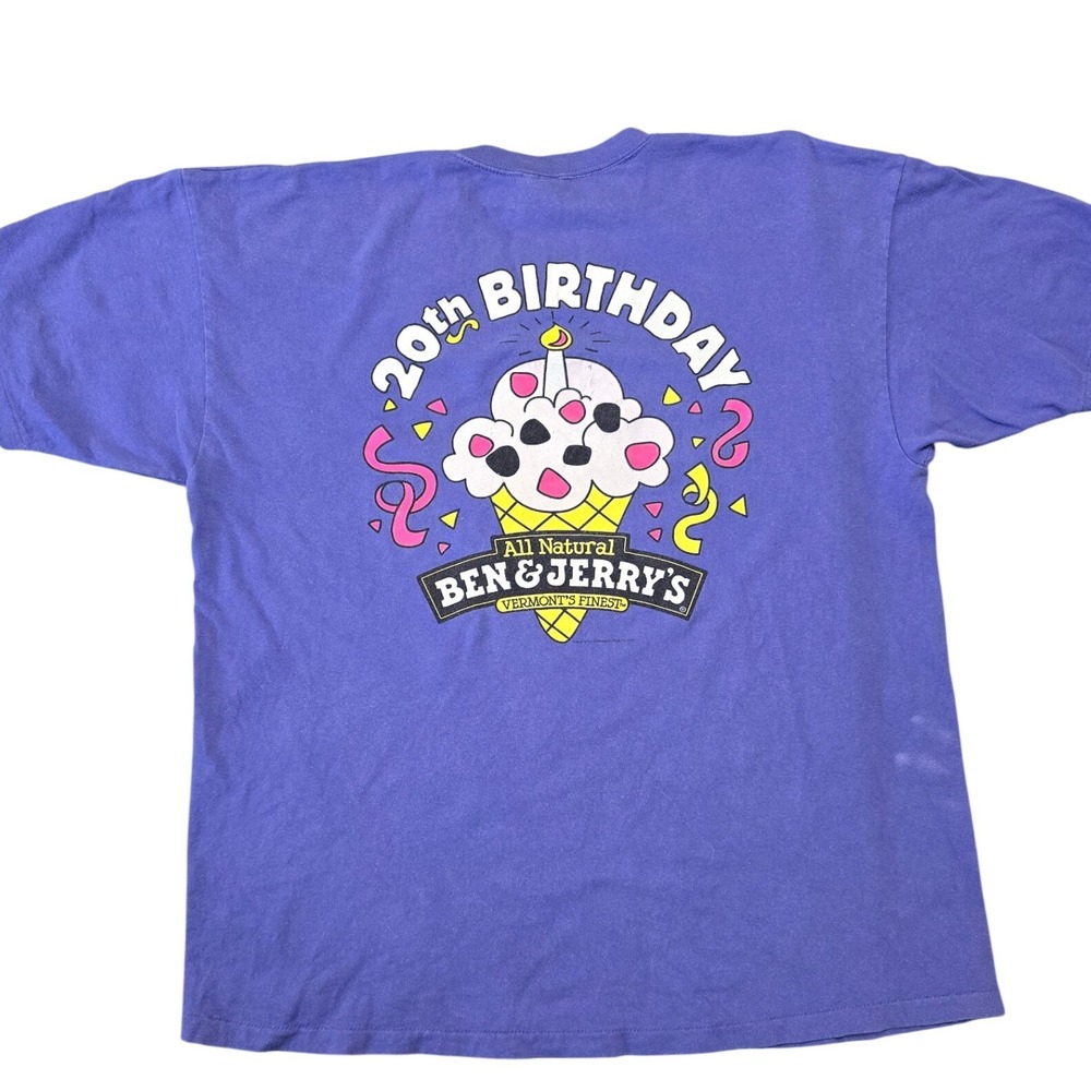 Vintage 1998 Ben & Jerry's Free Cone Day T Shirt Single Stitch USA XL